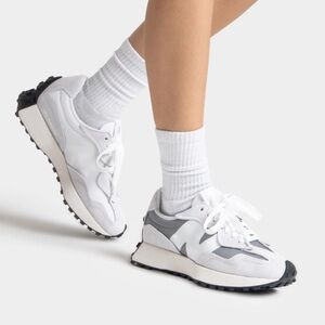 New Balance Gray and White Sneakers for Everyday Comfort Size 8.5